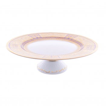      falkenporzellan diadem violet creme gold 32