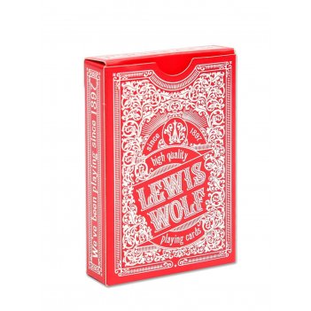    lewis  wolf red 54 /  (poker size index jumb