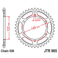   jt sprockets jtr865-39,  530, 39 