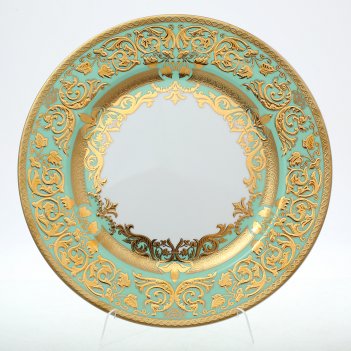   falkenporzellan natalia seladon gold 32 