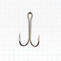  koi short double hook,  20 int,  bn, , 10 .