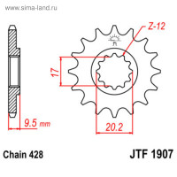   jtf1907-14, f1907-14, jt sprockets,  428, 14 