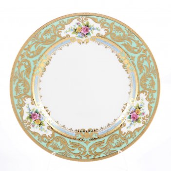   falkenporzellan opal seladon gold 21(6 )