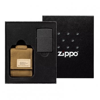  zippo:   black crackle    