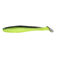  yaman pro flatter shad, 12.7 ,  #32-black red flake,  4 .
