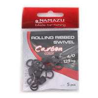  namazu pro rolling ribbed swivel, , carbon, test-125 ,  5 .