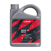   lavr moto ride snow 4t 0w40 sn, 4 