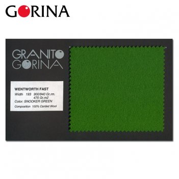    gorina snooker wentworth fast snooker green 17x10,5