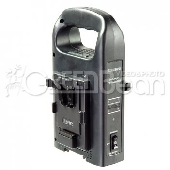   greenbean dualcharger v3a v-mount dmx