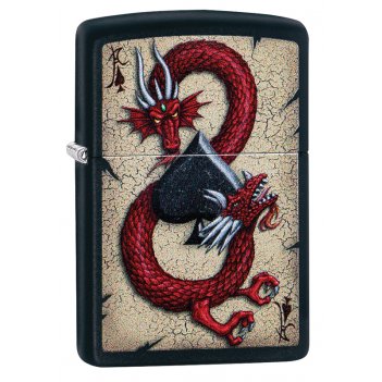  zippo dragon ace   black matte, /, , 