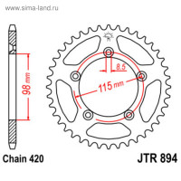  , jt sprockets r894-46,  420, 46 