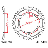   jt sprockets jtr499-38,  530, 38 