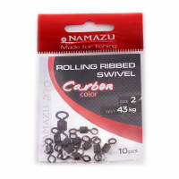  Namazu Pro ROLLING RIBBED SWIVEL, , Carbon, test-43 ,  10 .